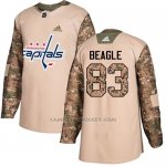 Camiseta Hockey Hombre Washington Capitals 83 Jay Beagle Camo Autentico 2017 Veterans Day Stitched