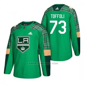 Camiseta Los Angeles Kings Tyler Toffoli 2018 St. Patrick's Day Verde