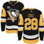 Camiseta Hockey Hombre Pittsburgh Penguins 28 Ian Cole Negro 50 Anniversary Home Premier