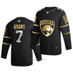 Camiseta Hockey Florida Panthers Radko Gudas Golden Edition Limited Autentico 2020-21 Negro