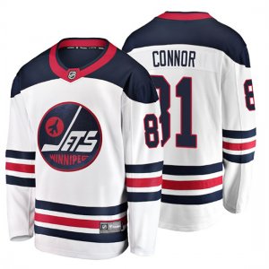 Camiseta Winnipeg Jets Kyle Connor Heritage Fanatics Breakaway Blanco