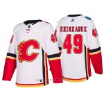 Camiseta Hockey Hombre Calgary Flames 49 Hunter Shinkaruk Away Premier 2017-2018 Blanco
