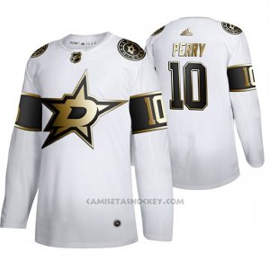 Camiseta Hockey Dallas Stars Corey Perry Golden Edition Limited Blanco