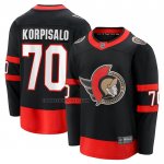 Camiseta Hockey Ottawa Senators Joonas Korpisalo Primera Breakaway Negro