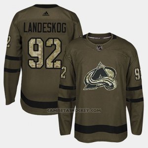 Camiseta Colorado Avalanche Gabriel Landeskog Camo Salute To Service