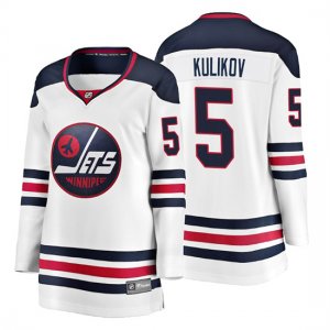 Camiseta Mujer Winnipeg Jets Dmitry Kulikov Heritage Breakaway Blanco