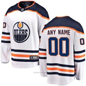 Camiseta Hockey Hombre Edmonton Oilers Segunda Personalizada Blanco