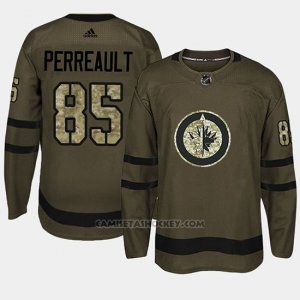 Camiseta Winnipeg Jets Mathieu Perreault Camo Salute To Service