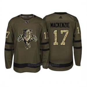 Camiseta Florida Panthers Derek Mackenzie Camo Salute To Service