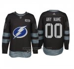 Camiseta Hockey Hombre Tampa Bay Lightning Personalizada Negro