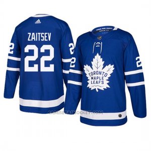 Camiseta Toronto Maple Leafs Nikita Zaitsev Autentico Home Azul