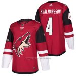 Camiseta Hockey Hombre Autentico Arizona Coyotes Niklas Hjalmarsson 4 Home 2018 Rojo