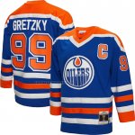 Camiseta Hockey Edmonton Oilers Wayne Gretzky Mitchell & Ness Big & Tall 1986 Blue Line Azul