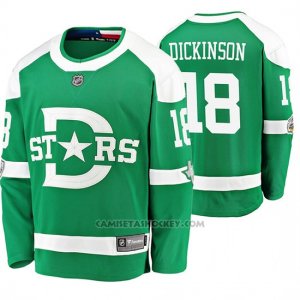 Camiseta Hockey Dallas Stars Jason Dickinson Breakaway Jugador 2020 Winter Classic Verde