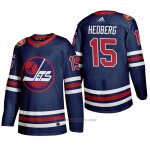 Camiseta Hockey Winnipeg Jets Anders Hedberg 2019 Heritage Classic Azul