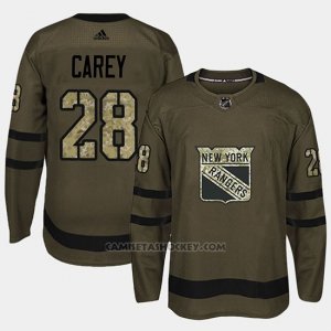 Camiseta New York Rangers Paul Carey Camo Salute To Service