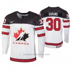 Camiseta Hockey Canada Dylan Garand 2019 Hlinka Gretzky Cup Blanco