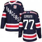 Camiseta Hockey New York Rangers 77 Phil Esposito 2018 Winter Classic Azul