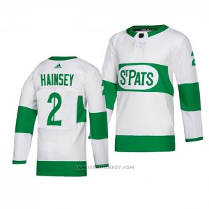 Camiseta Hockey Toronto Maple Leafs 2 Ron Hainsey Road Blanco