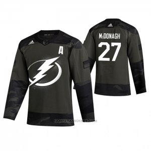 Camiseta Hockey Tampa Bay Lightning Ryan Mcdonagh 2019 Veterans Day Camuflaje