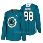 Camiseta San Jose Sharks Brent Burns Teal New Season Practice