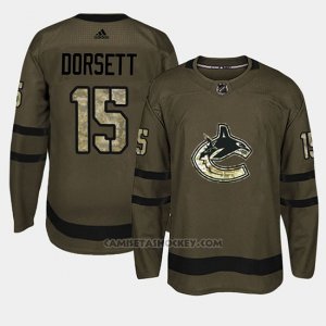 Camiseta Vancouver Canucks Derek Dorsett Camo Salute To Service