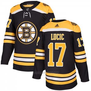 Camiseta Hockey Boston Bruins 17 Lucic 2019 Dia del Padre Autentico Negro