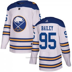 Camiseta Hockey Buffalo Sabres 95 Justin Bailey Autentico 2018 Winter Classic Blanco
