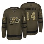 Camiseta Hockey Hombre Philadelphia Flyers 14 Sean Couturier Verde Camo