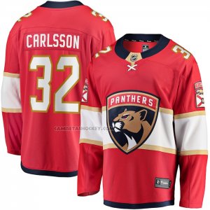 Camiseta Hockey Florida Panthers Lucas Carlsson Primera Breakaway Rojo