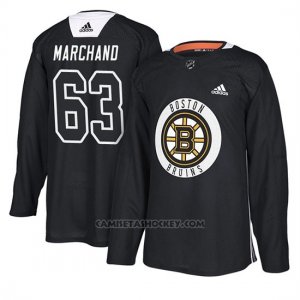 Camiseta Boston Bruins Brad Marchand New Season Practice Negro