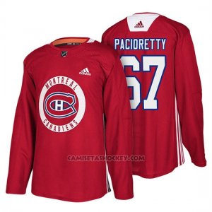 Camiseta Montreal Canadiens Max Pacioretty New Season Practice Rojo