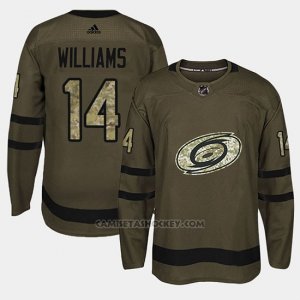 Camiseta Carolina Hurricanes Justin Williams Camo Salute To Service