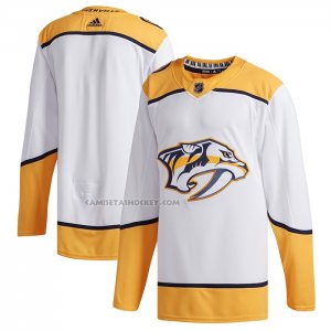 Camiseta Hockey Nashville Predators Segunda Autentico Blanco