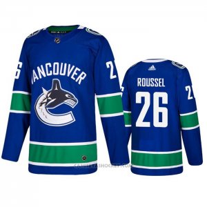 Camiseta Hockey Vancouver Canucks Antoine Roussel Primera Azul