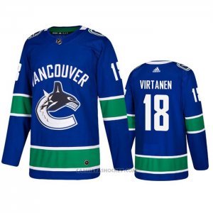 Camiseta Hockey Vancouver Canucks Jake Virtanen Primera Azul