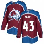 Camiseta Hockey Colorado Avalanche 43 Kadri Primera Autentico Rojo