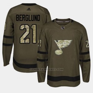 Camiseta St. Louis Blues Patrik Berglund Camo Salute To Service