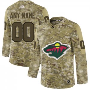 Camiseta Hockey Minnesota Wild 2019 Personalizada Camuflaje