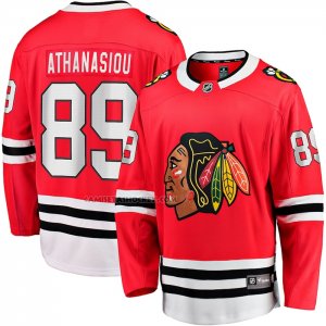 Camiseta Hockey Chicago Blackhawks Andreas Athanasiou Primera Breakaway Rojo