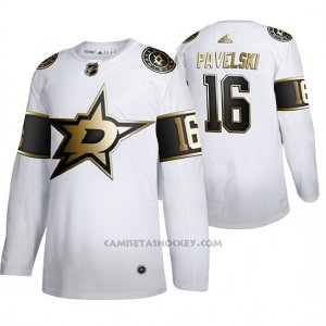 Camiseta Hockey Dallas Stars Joe Pavelski Golden Edition Limited Blanco