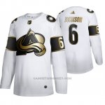 Camiseta Hockey Colorado Avalanche Erik Johnson Golden Edition Limited Blanco