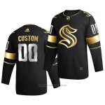 Camiseta Hockey Seattle Kraken Personalizada Golden Edition Limited Autentico 2020-21 Negro