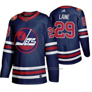 Camiseta Hockey Winnipeg Jets Patrik Laine 2019 Heritage Classic Azul