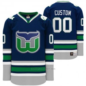 Camiseta Hockey Hartford Whalers Night Heritage Throwback Personalizada Azul