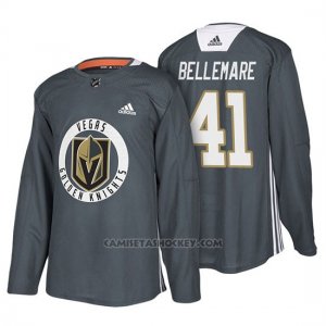 Camiseta Vegas Golden Knights Pierre Edouard Bellemare Gray New Season Practice