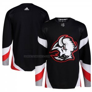 Camiseta Hockey Buffalo Sabres Alterno Autentico Blank Negro