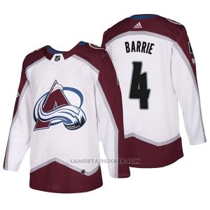 Camiseta Hockey Hombre Colorado Avalanche 4 Tyson Barrie 2018 Blanco