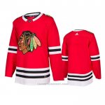 Camiseta Hockey Chicago Blackhawks Primera Autentico Blank Rojo
