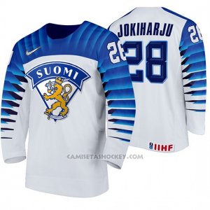 Camiseta Hockey Finlandia Henri Jokiharju Home 2020 IIHF World Championship Blanco